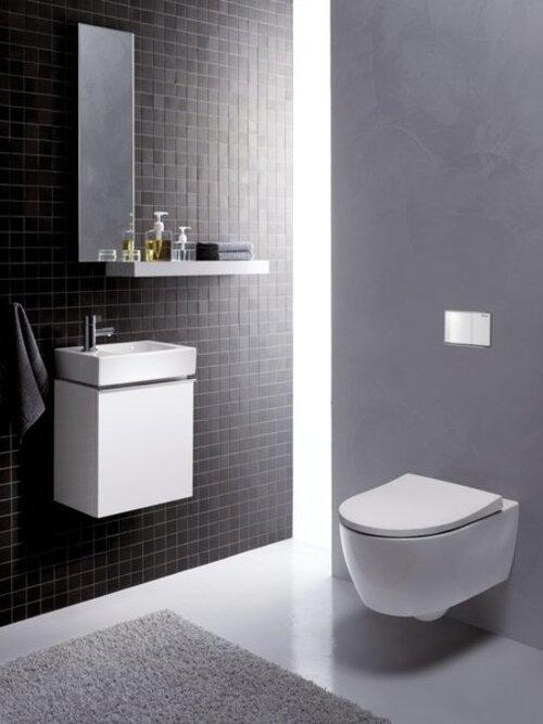 Actual product image Geberit Keramag / low-level WC iCon xs encrusted Keratec white 204030600