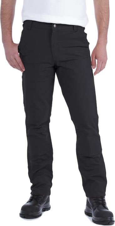 Actual product image Carhartt STRETCH DUCK DOUBLE FRONT BLACK Size W32/L32 (W32/L32)