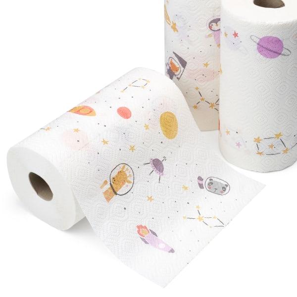 Produktbild dm Saugstark&Sicher Küchenrolle Design 3-lagig (3x100 Blatt)