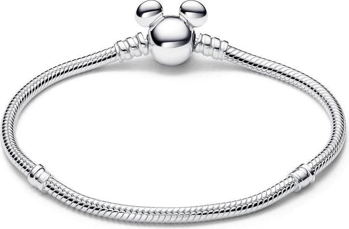 Actual product image Pandora Disney Mickey Mouse Clasp Moments Snake link bracelet (20 cm, Silver 925)