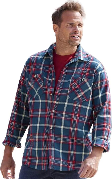 Actual product image Atlas For Men Mens Checked Flannel Shirt (3XL)
