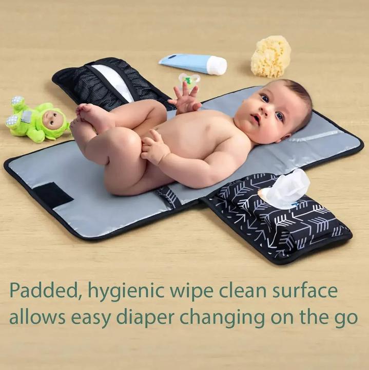 Actual product image Activity Board Portable changing mat for newborns Pushchair nappy bag One-hand changing mat for babies