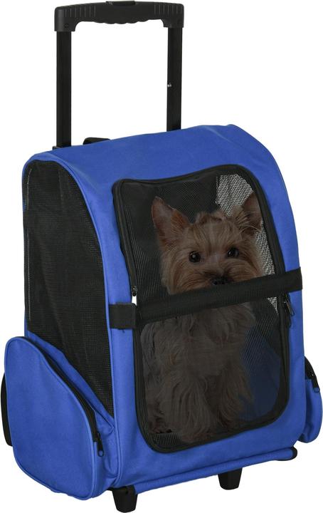 Image du produit PawHut Sac pour chien 2 en 1 utilisable comme trolley ou sac à dos (Chien, Respirant)
