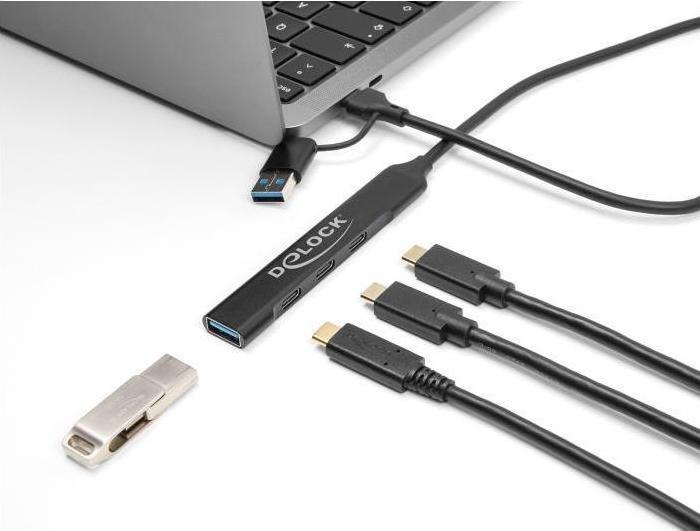 Actual product image Delock 64272 (USB-A, USB-C, 4 Ports)