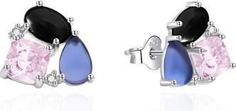 Produktbild Agato Original Silver Earrings With Colored Zircons Agt-E129pc