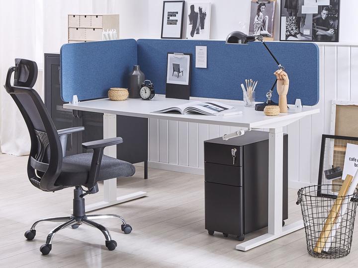 Actual product image Beliani Desk divider blue 72 x 40 cm WALLY (72 x 40 cm)