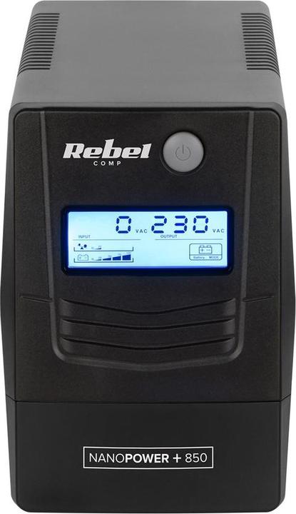 Produktbild Rebel Nanopower Plus 850 UPS | Offline | Sinusoida| 850VA | 480W | LCD | USB (850 VA, 480 W, Standby USV)