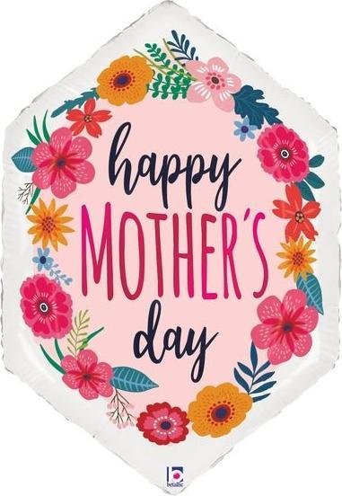 Produktbild Grabo Balloons XL Happy Mother's Day Blumen Ballon