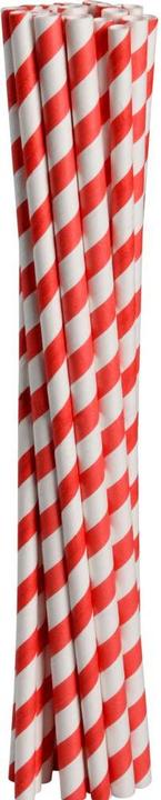 Produktbild Abena Paper straws, Gastro, 19.5cm, Ø6mm, white, paper (250 x)