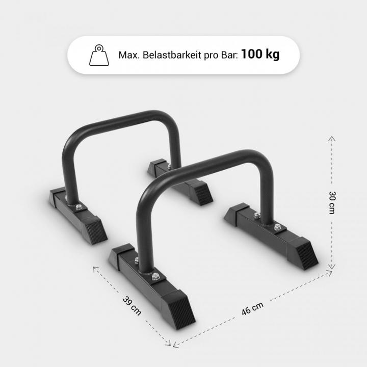 Actual product image Gorilla Sports Push Up Stand Bar Low