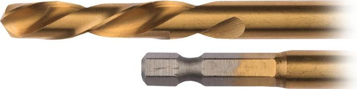 Actual product image Makita Punta metallo HSS-TiN con codolo esagonale 1/4" (5, 50 mm)