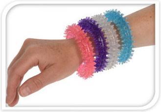Actual product image Thimble Toys Bracelet with spikes (9 cm, Plastic)