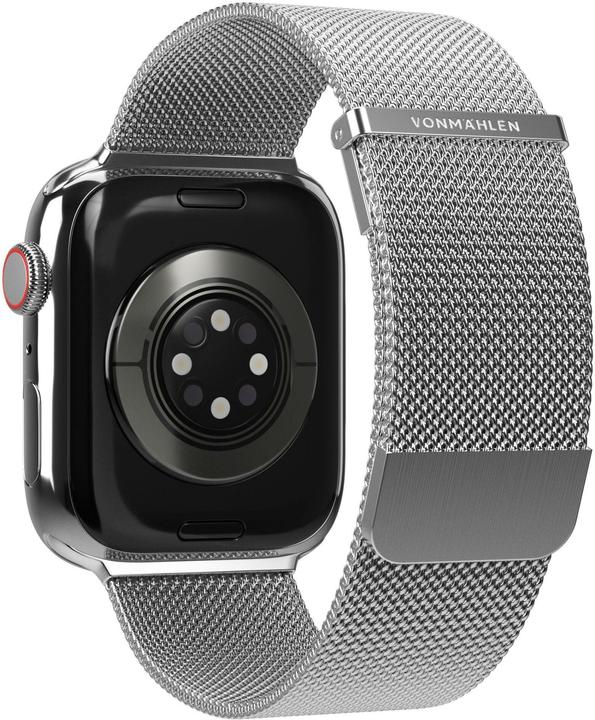 Actual product image Vonmählen Milanese wristband 2 for Apple Watch 42 44 45 49 mm silver (Stainless steel)