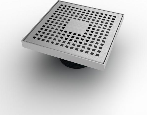 Immagine prodotto Mert Scarico a pavimento con griglia e telaio in acciaio inox.
