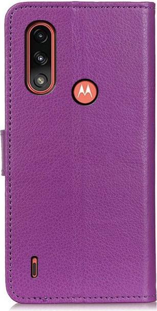 Produktbild MU Classic Litchi Leder Bookcover Series (Motorola Moto E7 Power)
