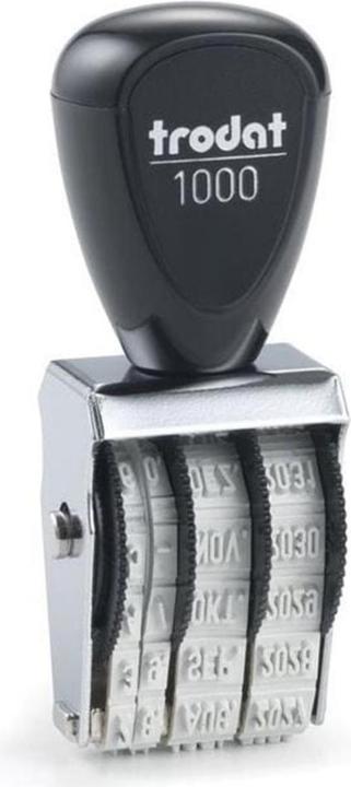 Actual product image Trodat Word and date stamp 1000 D 3 x 18