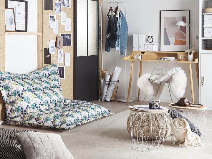 Produktbild Beliani Sitzsack mit Innensack für In- und Outdoor 140 x 180 cm Pflanzen-Design FUZZY