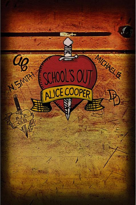 Produktbild Alice Cooper Poster School's Out Stoff (106 x 70 cm)