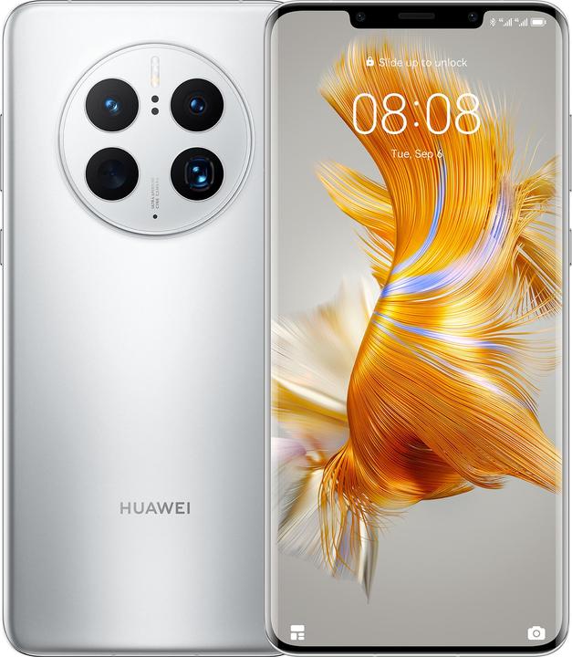 Huawei Mate 50 Pro (256 GB, Zilver, 6.74", Hybride dubbele SIM, 50 Mpx, 4G)