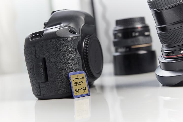 Actual product image Intenso SDXC card (128 GB, SDXC, U1, UHS-I)