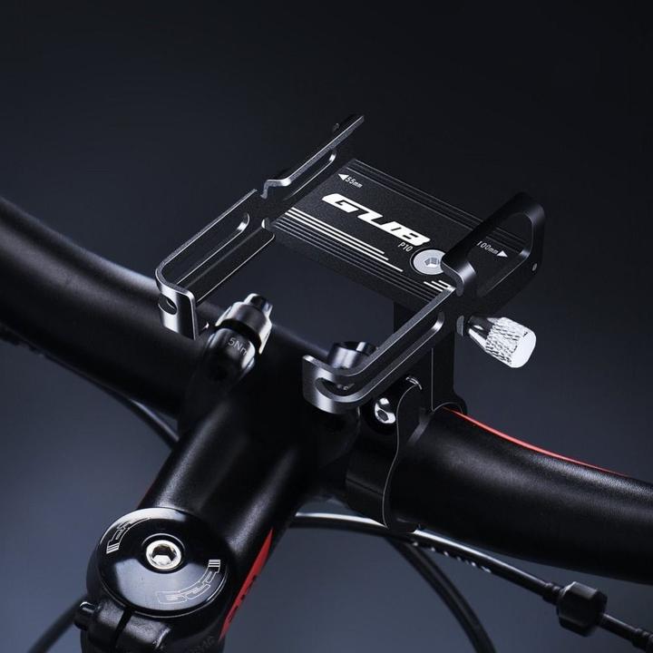 Immagine prodotto Partner Telecom Bicycle accessory Gub GUB bike holder for mobile phone + silicone bandage P10 Aluminium black