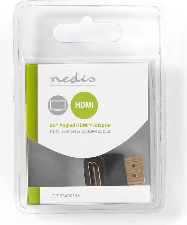 Image du produit Nedis Adaptateur HDMI, angle de 90°, connecteur HDMI - HDMI (HDMI)