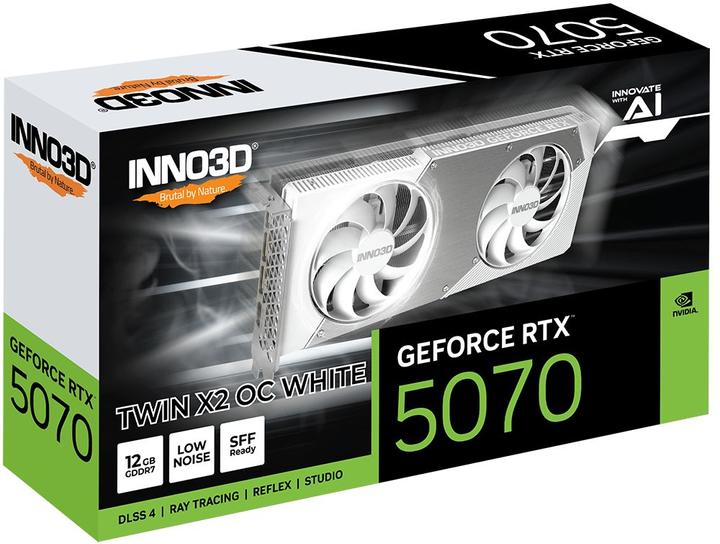 Actual product image Inno3D GeForce RTX 5070 Twin X2 OC White (12 GB)