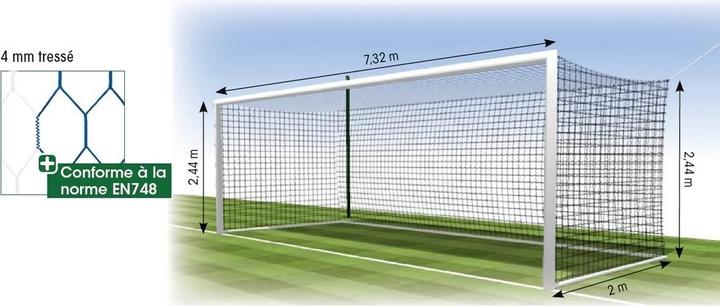 Produktbild Hasbro Europäisches Fussballnetz 4 mm MT 120 hexagonal Tremblay (x2)