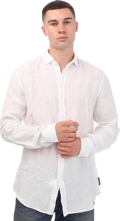 Armani Exchange Mens Long-Sleeved Shirt (XXL)