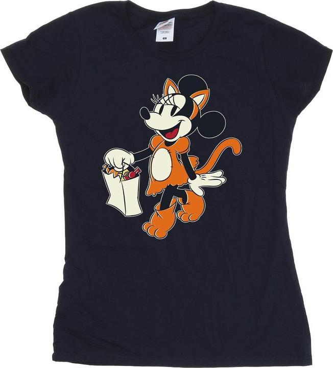 Immagine prodotto Mickey Mouse Cat Trick Or Treat Maglietta Topolina Donna (XL)