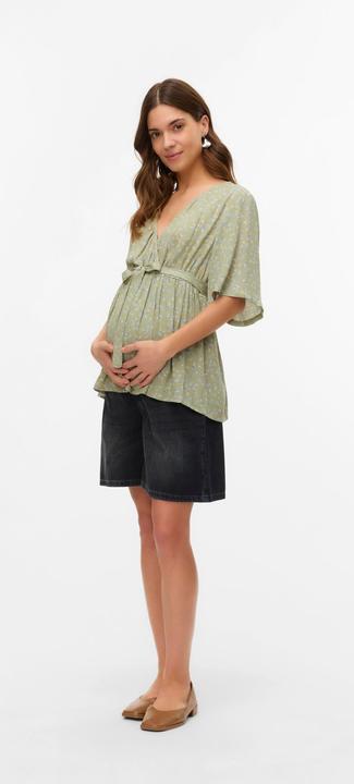 Produktbild Mamalicious Normal geschnitten V-Ausschnitt Weite Ärmel Top Bluse (XXL)