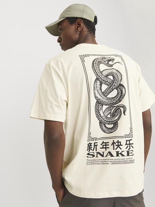 Actual product image Jack & Jones Jorsnake Tee Ss Crew Neck Tg Ln (XXL)