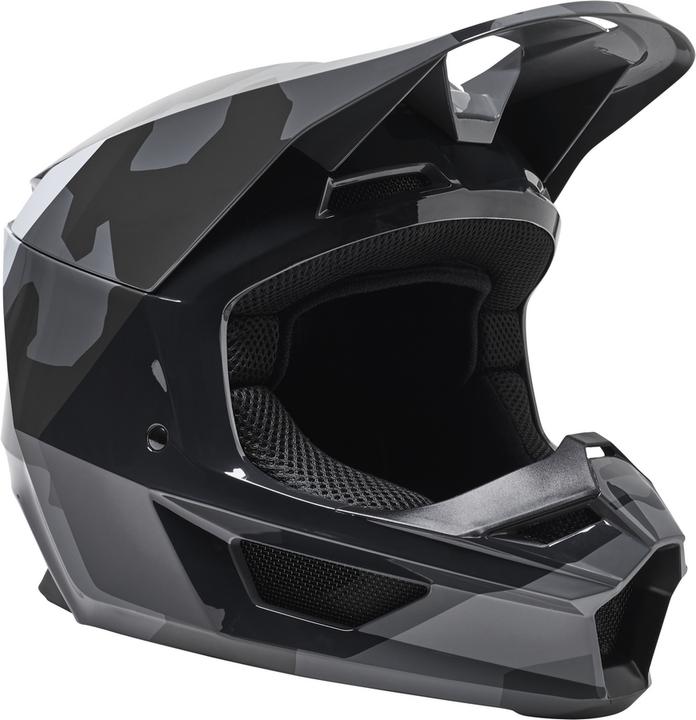 Fox Helmet 22 Yth V1 Bnkr, Ece Blk Camo