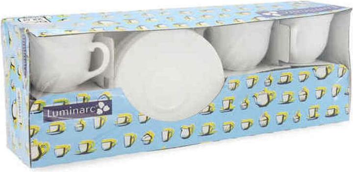 Image du produit Luminarc Tasse à café avec soucoupe Trianon 220 ml blanc (220 ml, 6 x)