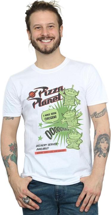 Actual product image Disney Mens Toy Story 4 Pizza Planet Little Green Men T-Shirt (S)