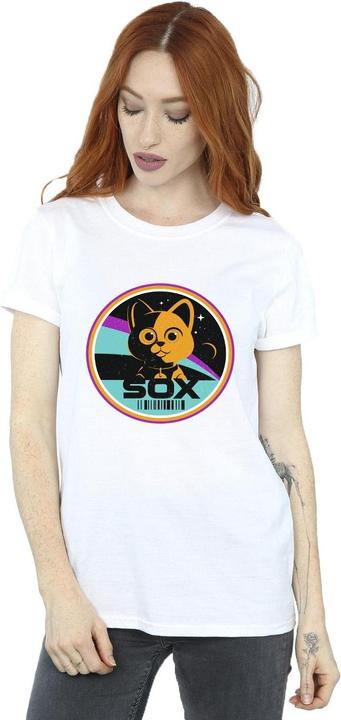 Actual product image Disney Womens/Ladies Lightyear Sox Circle Cotton Boyfriend T-Shirt (XXL)