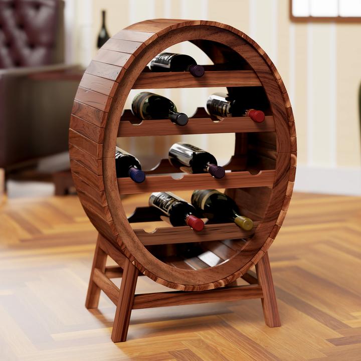 Image du produit Casaria Casier à vin en bois (90 x 50 x 30 cm)