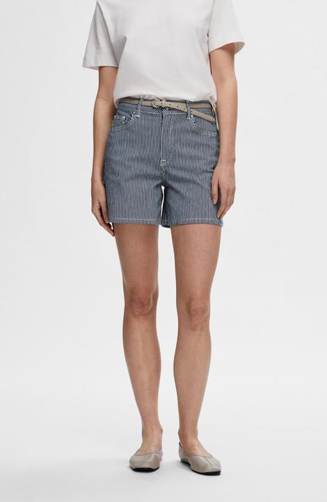 Actual product image Selected Femme Striped denim shorts (38)