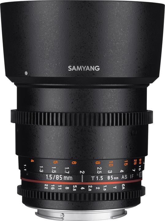 Image du produit Samyang 85mm T1.5 VDSLR II Sony E-Mount (Sony E, Plein format)