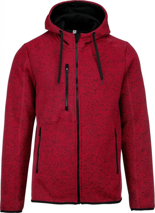 Produktbild Proact Sweatshirt Zipper mit melierter Kapuze (4XL)