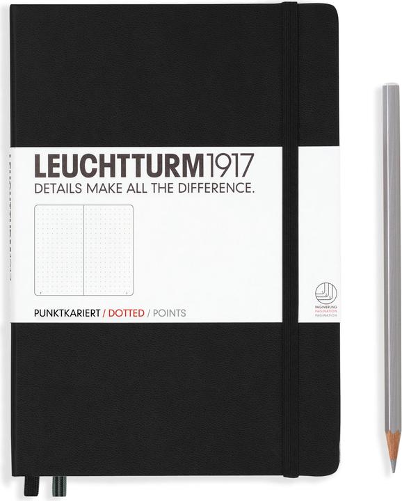 Leuchtturm1917 Notizbuch (A5, Gepunktet, Harter Einband)