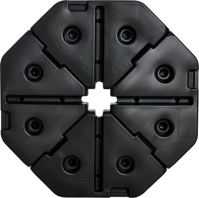 Image du produit Swisshandel24 Poids pour parasol 4 pièces Poids pour parasol de type ampli Croix de sol sable/eau remplissable