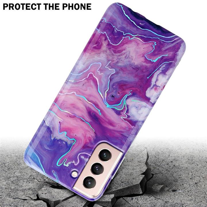 Actual product image Cadorabo IMD TPU Colorful Marble Cover (Samsung Galaxy S21 5G)