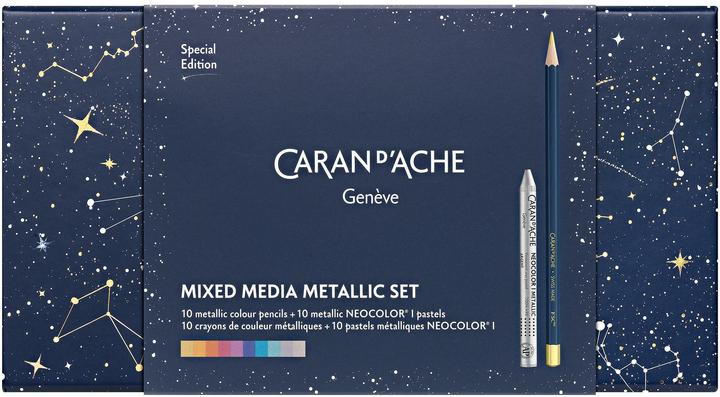 Produktbild Caran d'Ache Cosmic Blue Multiprodukt Sonderedition (Metallic-Farben, 20 x)