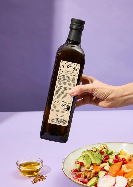 Immagine prodotto KoRo Olio di lino biologico spremuto a freddo (750 ml)