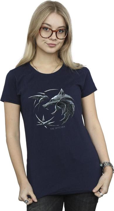Immagine prodotto Netflix The Witcher Wolf Logo Maglietta Donna (XXL)