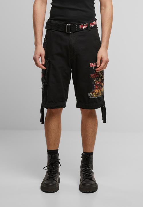 Produktbild Brandit Iron Maiden Savage Shorts The Number of The Beast black edition - 190545 (M, L)