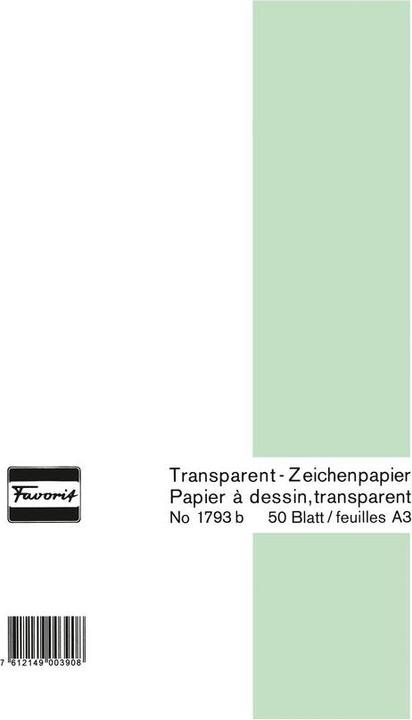 Actual product image Rumold Transparent paper blocks (A3, Plain)