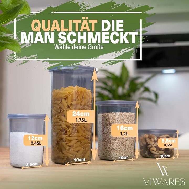 Produktbild Viwares Vorratsdosen-Set (36 Stück) (1.75 l)