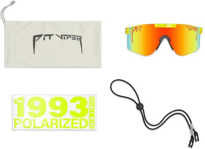 Actual product image Pit Viper The 1993 Polarized Double Wide (Yellow, Yellow)